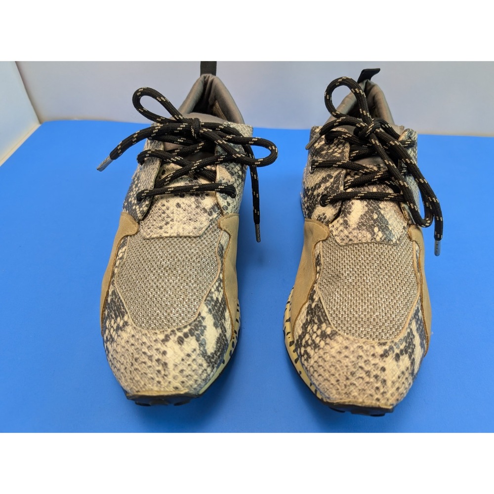 Steve Madden Ridge Men's Snakeskin Sneakers Gray Tan RIDG01M1 Size 10 M
